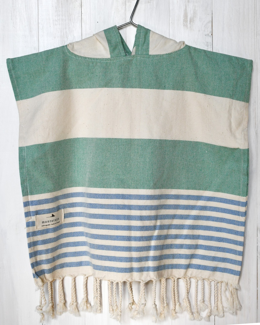 Ponchos Niños - Azul y Verde