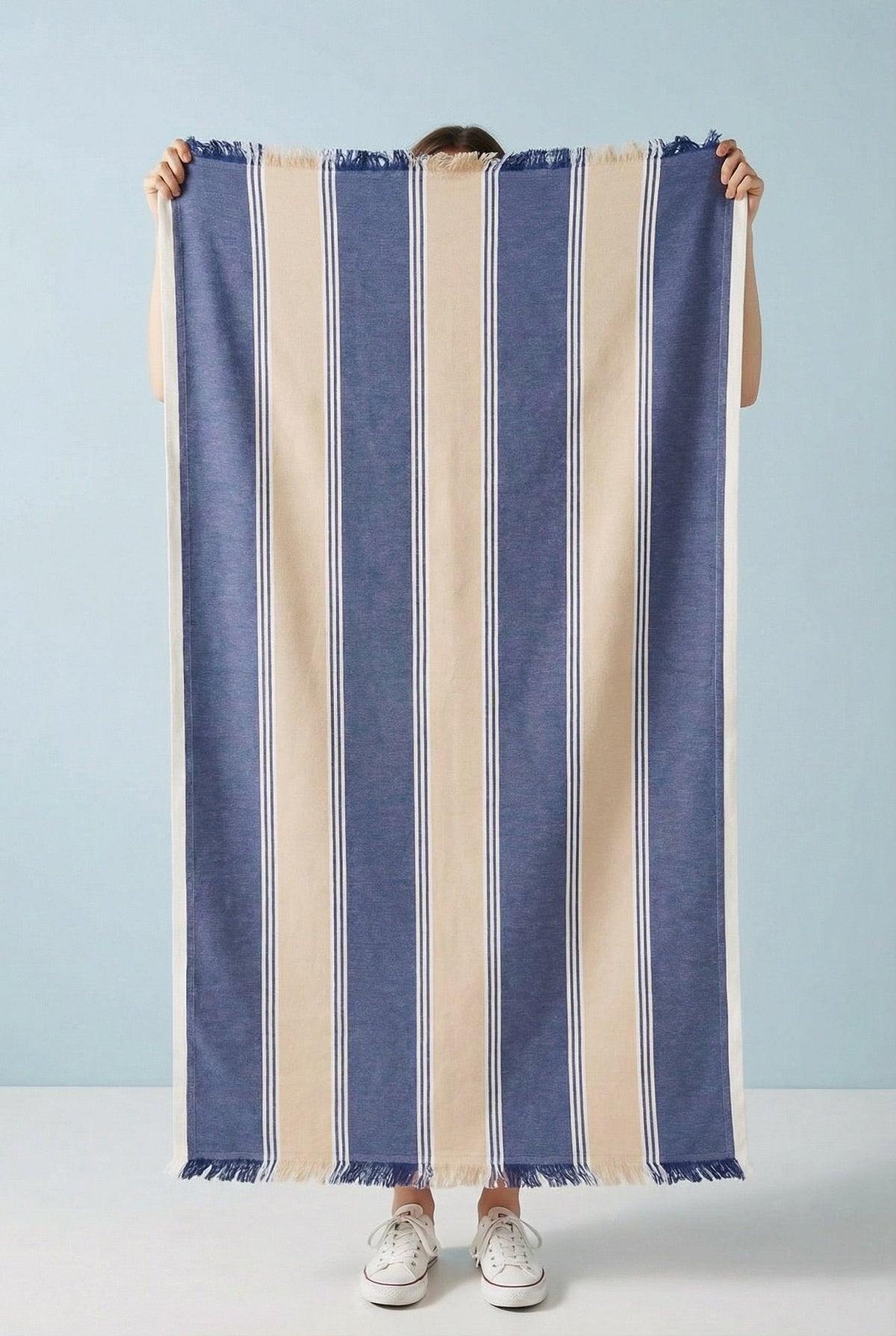 Toalla Koy Navy Blue - Beige